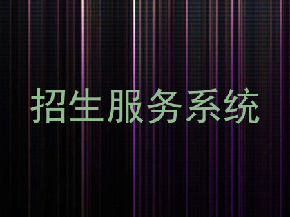 招生服务系统