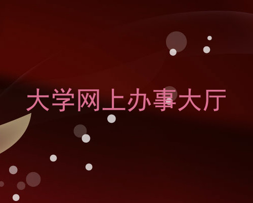 大学网上办事大厅