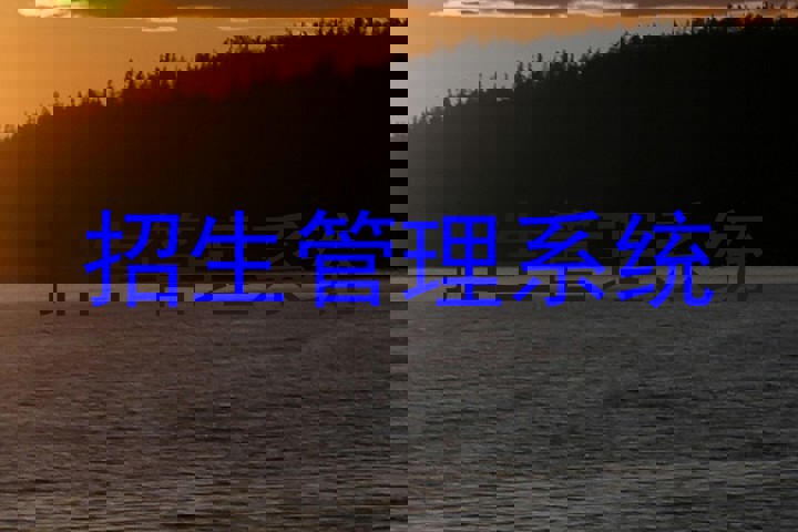 招生管理系统