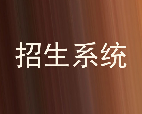 招生系统