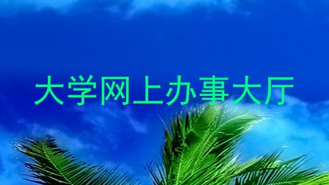 大学网上办事大厅