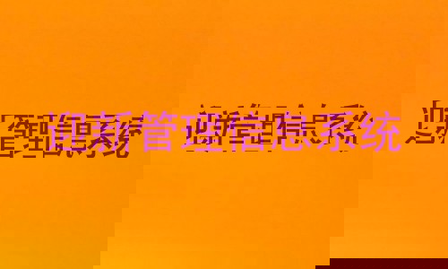 迎新管理信息系统