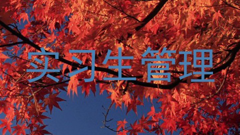 实习生管理