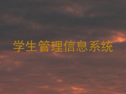 学生管理信息系统