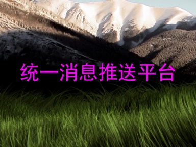 统一消息推送平台