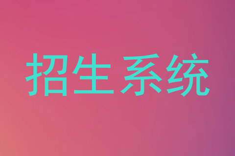 招生系统