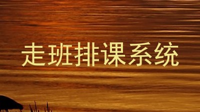 走班排课系统