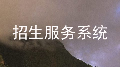 招生服务系统