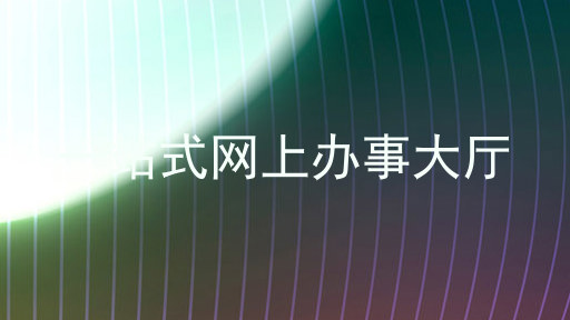 一站式网上办事大厅