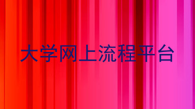 大学网上流程平台