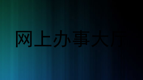 网上办事大厅