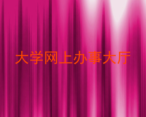 大学网上办事大厅