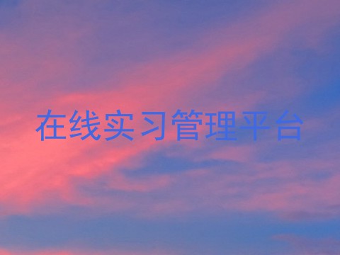 在线实习管理平台