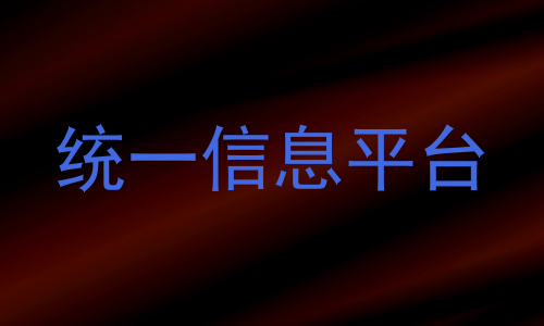 统一信息平台