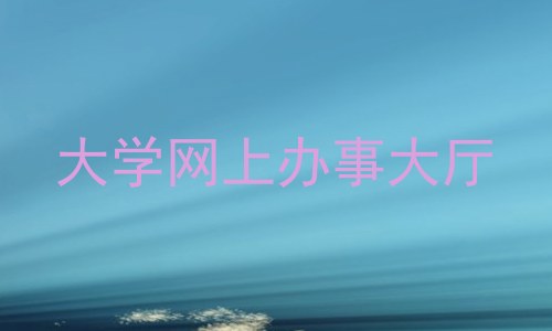 大学网上办事大厅