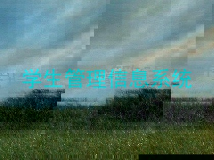 学生管理信息系统