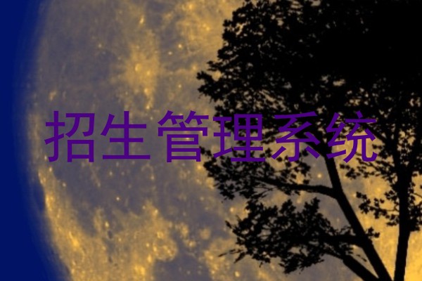 招生管理系统