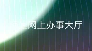 师生网上办事大厅