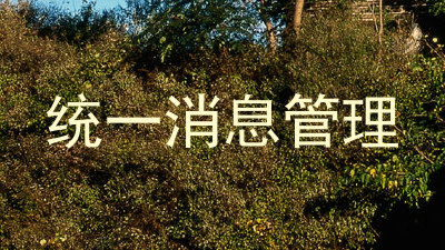 统一消息管理