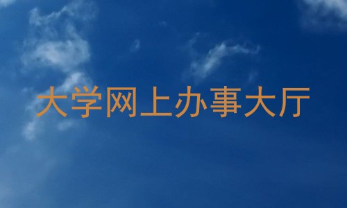 大学网上办事大厅