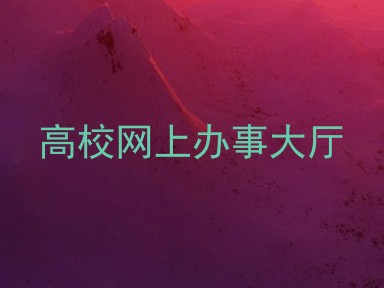 高校网上办事大厅