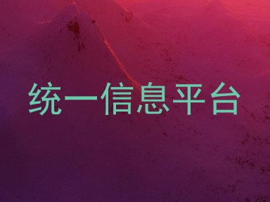 统一信息平台