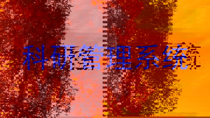 科研管理系统