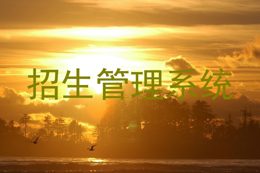 招生管理系统