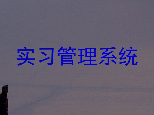 实习管理系统