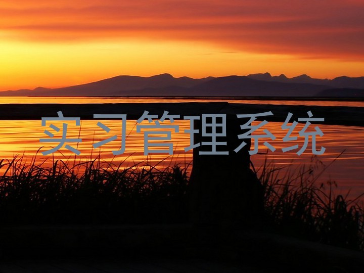 实习管理系统