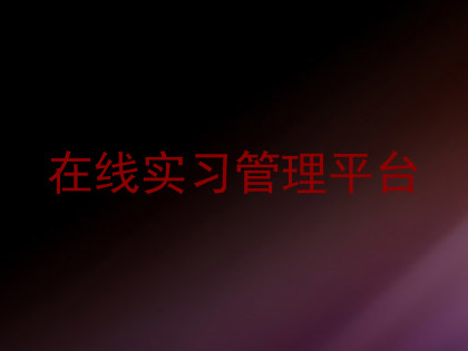 在线实习管理平台