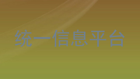 统一信息平台