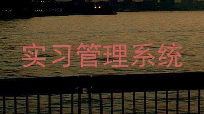 实习管理系统
