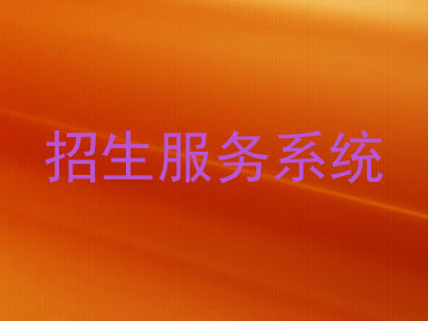 招生服务系统