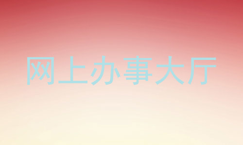 网上办事大厅