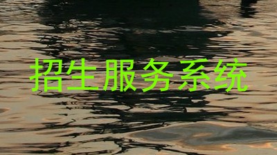 招生服务系统