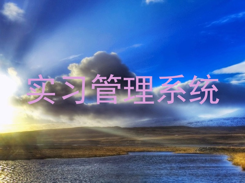 实习管理系统