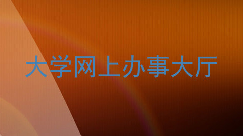大学网上办事大厅