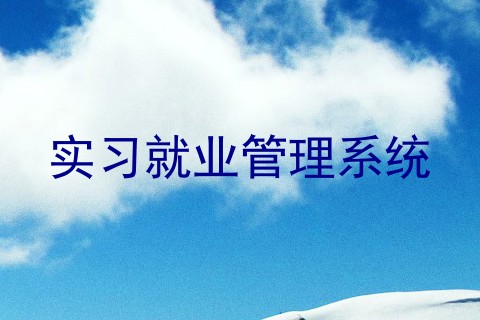 实习就业管理系统