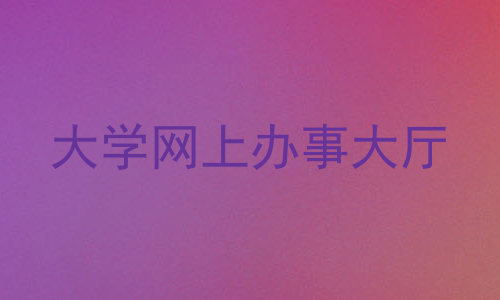 大学网上办事大厅