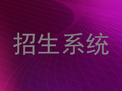 招生系统