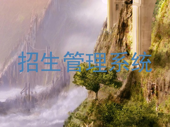 招生管理系统