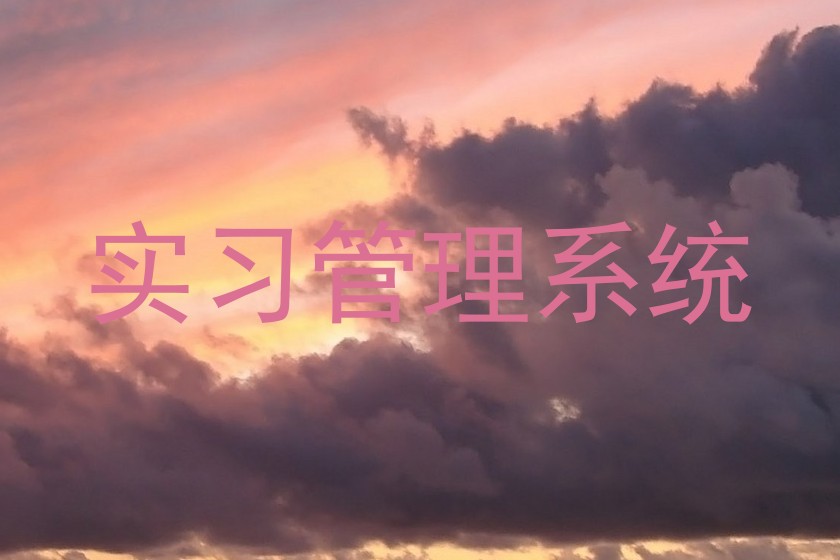实习管理系统