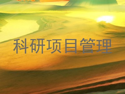 科研项目管理