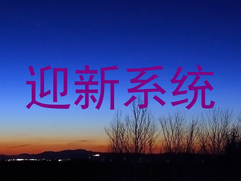 迎新系统