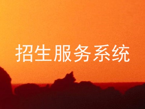 招生服务系统