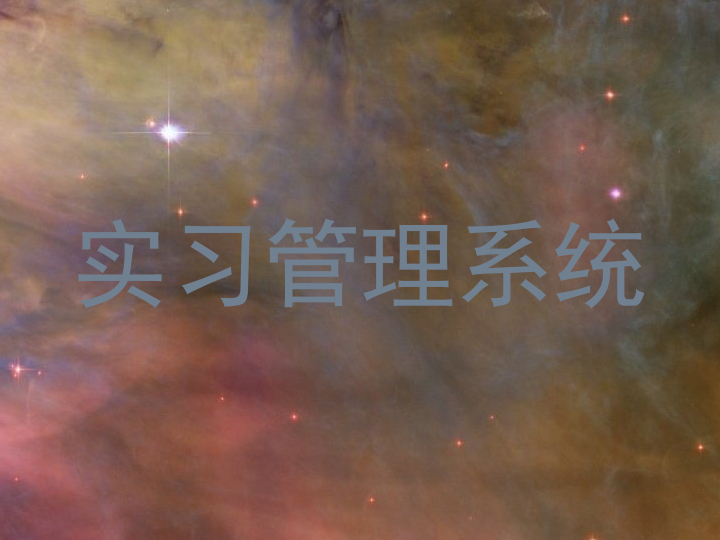 实习管理系统