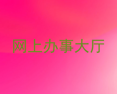 网上办事大厅