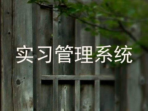 实习管理系统