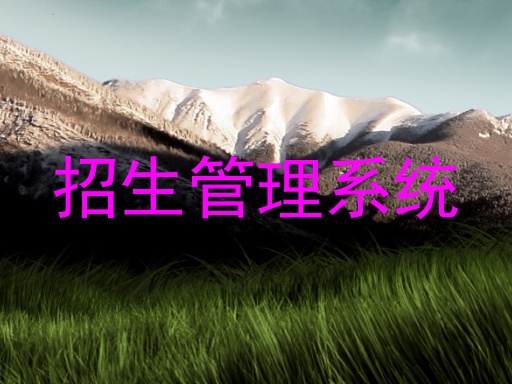 招生管理系统